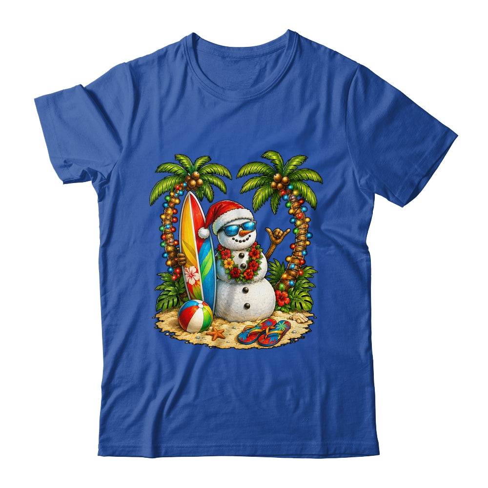 Xmas In June Santa Snowman Beach Summer Christmas In July Shirt & Tank Top | teecentury