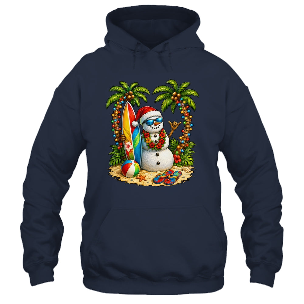 Xmas In June Santa Snowman Beach Summer Christmas In July Shirt & Tank Top | teecentury