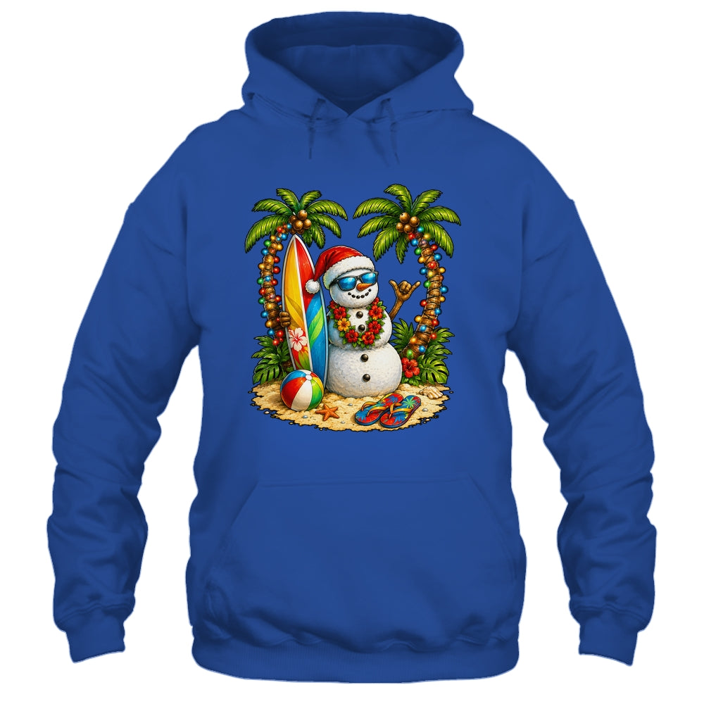 Xmas In June Santa Snowman Beach Summer Christmas In July Shirt & Tank Top | teecentury