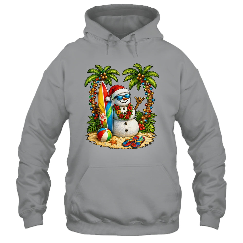 Xmas In June Santa Snowman Beach Summer Christmas In July Shirt & Tank Top | teecentury