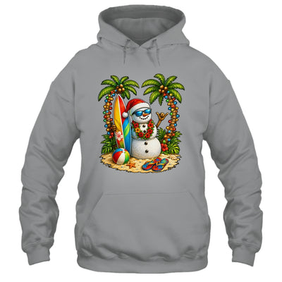 Xmas In June Santa Snowman Beach Summer Christmas In July Shirt & Tank Top | teecentury