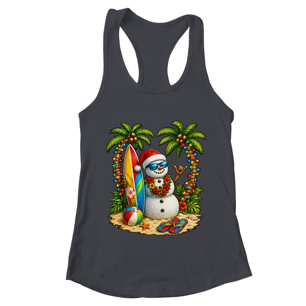 Xmas In June Santa Snowman Beach Summer Christmas In July Shirt & Tank Top | teecentury