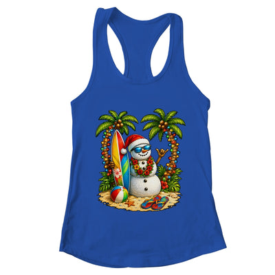 Xmas In June Santa Snowman Beach Summer Christmas In July Shirt & Tank Top | teecentury