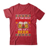 Xmas Wonderful Time For A Beer Ugly Christmas Funny Shirt & Sweatshirt | teecentury