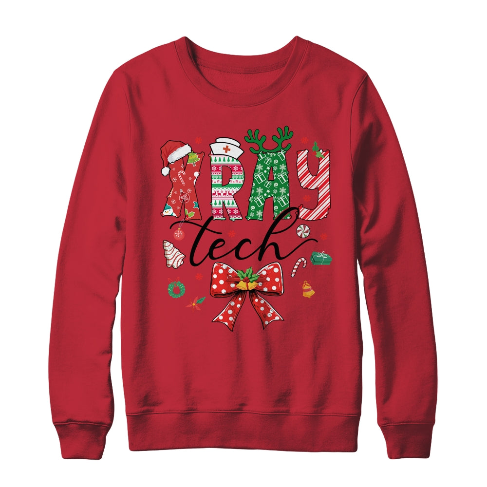 Xray Tech Christmas Coquette Bow Rad Tech Radiology Shirt & Sweatshirt | teecentury