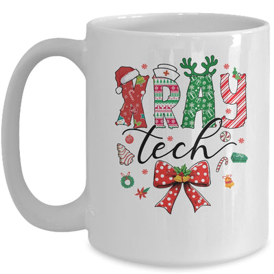 Xray Tech Christmas Coquette Bow Rad Tech Radiology Mug | teecentury