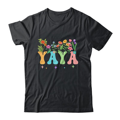 Yaya Women Wildflower Floral Design Yaya Mothers Day Shirt & Tank Top | teecentury