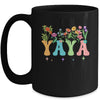 Yaya Women Wildflower Floral Design Yaya Mothers Day Mug | teecentury