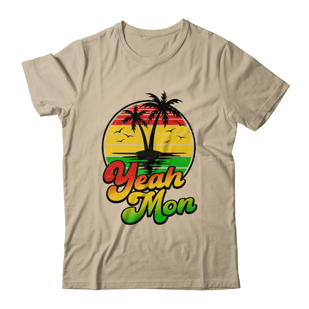 Yeah Mon Vintage Jamaica Summer Vacation Jamaican Retro Shirt & Tank Top | teecentury