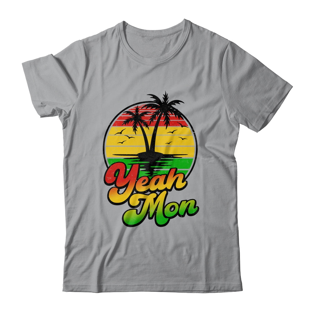 Yeah Mon Vintage Jamaica Summer Vacation Jamaican Retro Shirt & Tank Top | teecentury