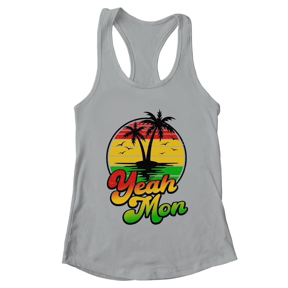 Yeah Mon Vintage Jamaica Summer Vacation Jamaican Retro Shirt & Tank Top | teecentury