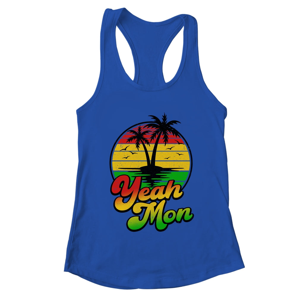 Yeah Mon Vintage Jamaica Summer Vacation Jamaican Retro Shirt & Tank Top | teecentury