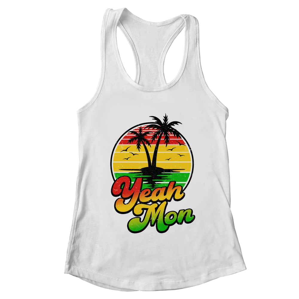 Yeah Mon Vintage Jamaica Summer Vacation Jamaican Retro Shirt & Tank Top | teecentury