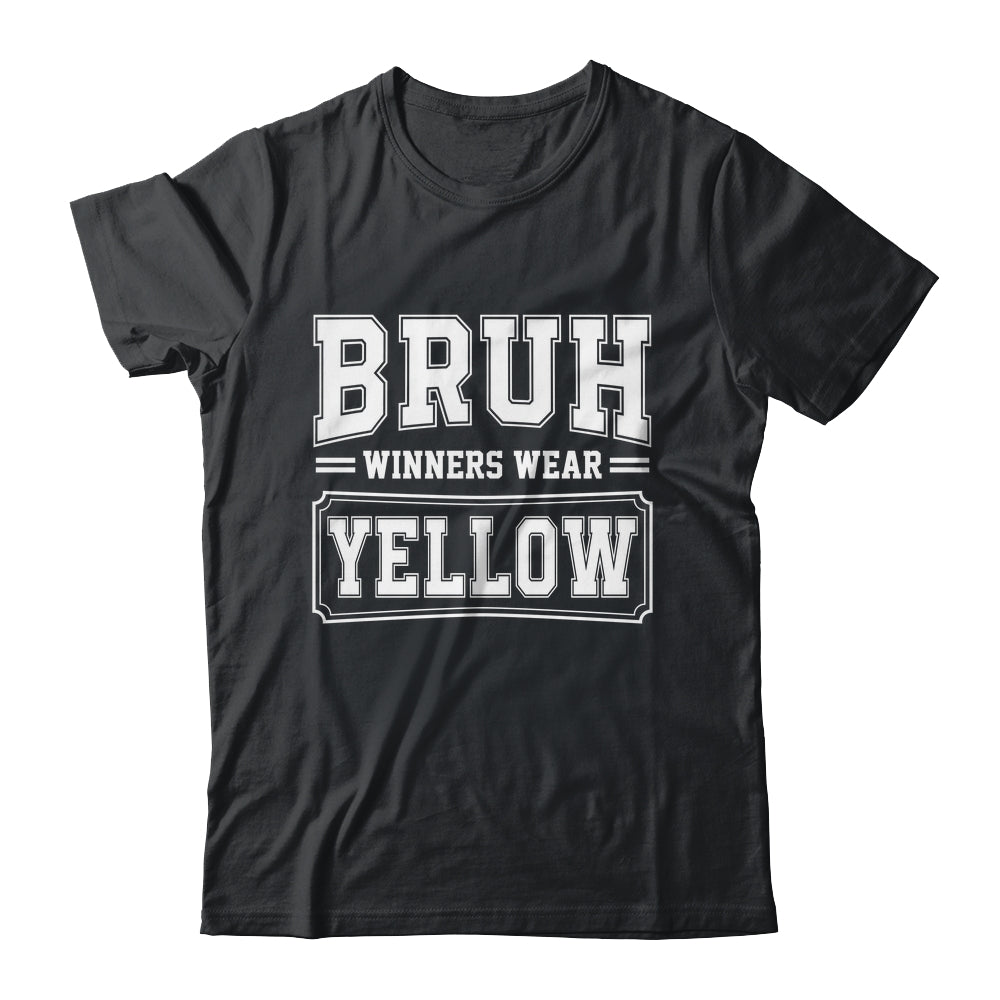Yellow Field Day Team Spirit Bruh Winners Wear Yellow Shirt & Hoodie | teecentury