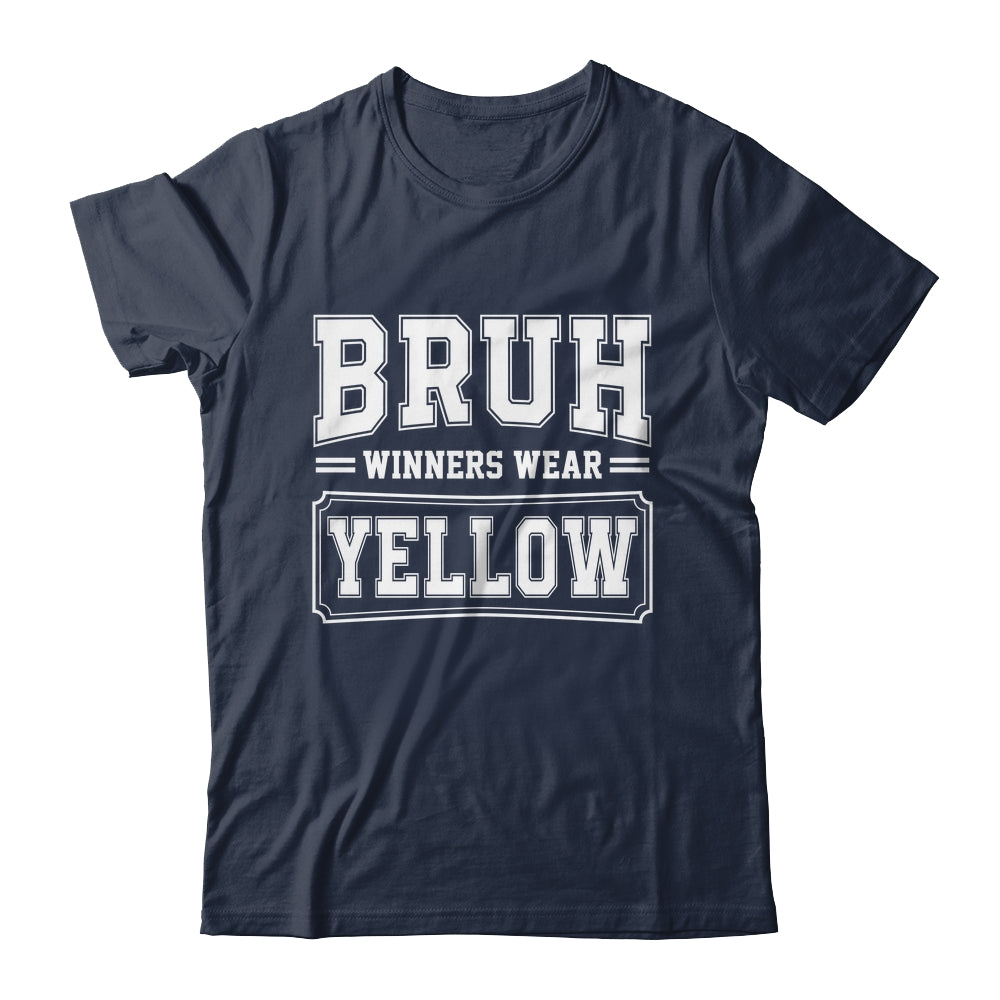 Yellow Field Day Team Spirit Bruh Winners Wear Yellow Shirt & Hoodie | teecentury