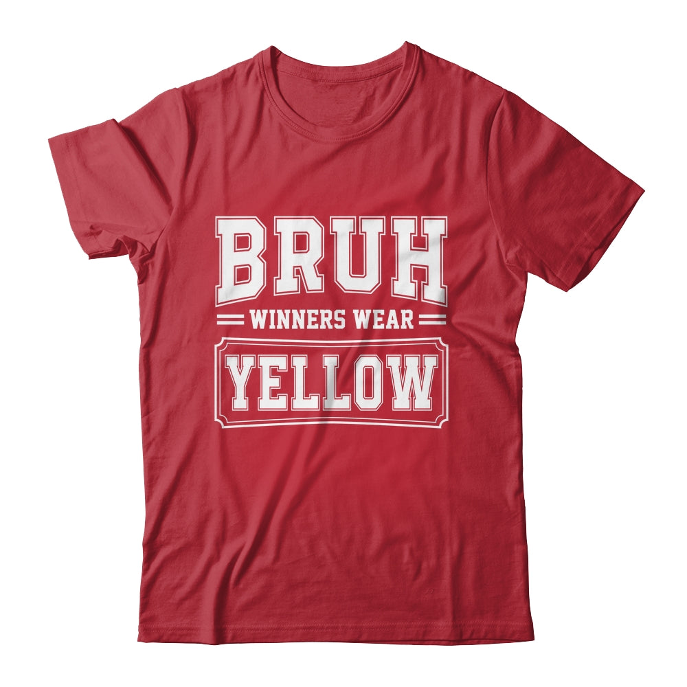 Yellow Field Day Team Spirit Bruh Winners Wear Yellow Shirt & Hoodie | teecentury
