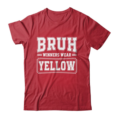 Yellow Field Day Team Spirit Bruh Winners Wear Yellow Shirt & Hoodie | teecentury