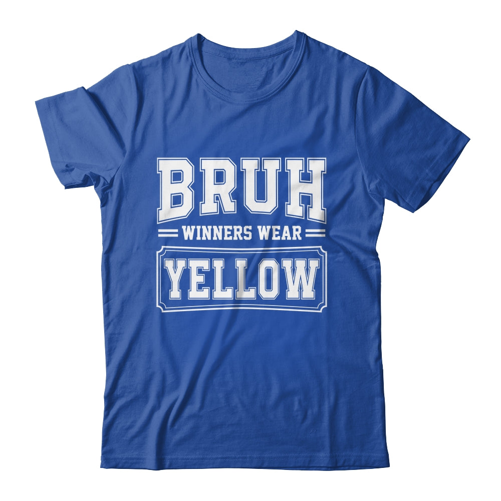Yellow Field Day Team Spirit Bruh Winners Wear Yellow Shirt & Hoodie | teecentury