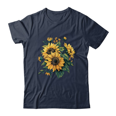 Yellow Sunflowers Cute Summer Flowers Floral Positivity Shirt & Tank Top | teecentury