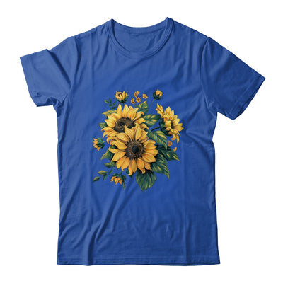 Yellow Sunflowers Cute Summer Flowers Floral Positivity Shirt & Tank Top | teecentury