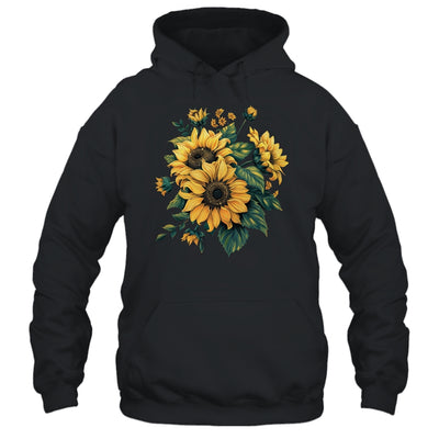 Yellow Sunflowers Cute Summer Flowers Floral Positivity Shirt & Tank Top | teecentury