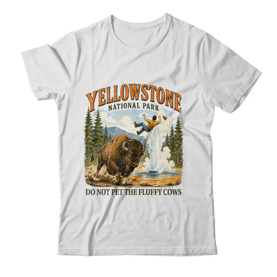Yellowstone Do Not Pet The Fluffy Cows Vintage Bison Funny Shirt & Tank Top | teecentury