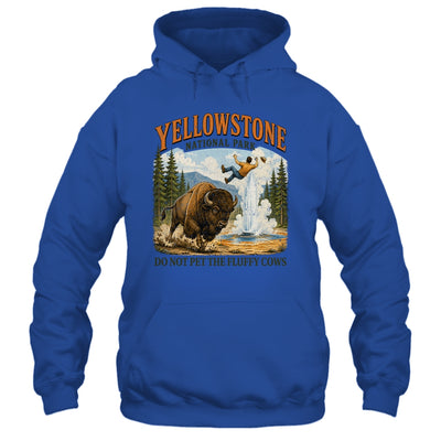 Yellowstone Do Not Pet The Fluffy Cows Vintage Bison Funny Shirt & Tank Top | teecentury
