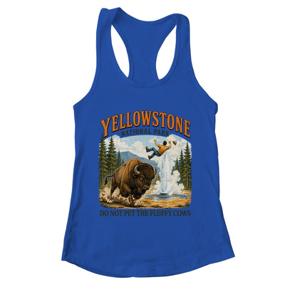 Yellowstone Do Not Pet The Fluffy Cows Vintage Bison Funny Shirt & Tank Top | teecentury