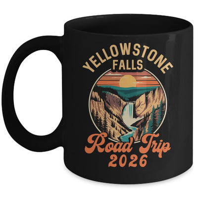 Yellowstone Falls Road Trip 2026 Summer Vacation Family Mug | teecentury