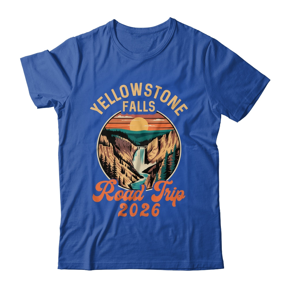 Yellowstone Falls Road Trip 2026 Summer Vacation Family Shirt & Tank Top | teecentury