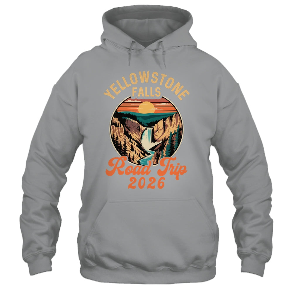 Yellowstone Falls Road Trip 2026 Summer Vacation Family Shirt & Tank Top | teecentury