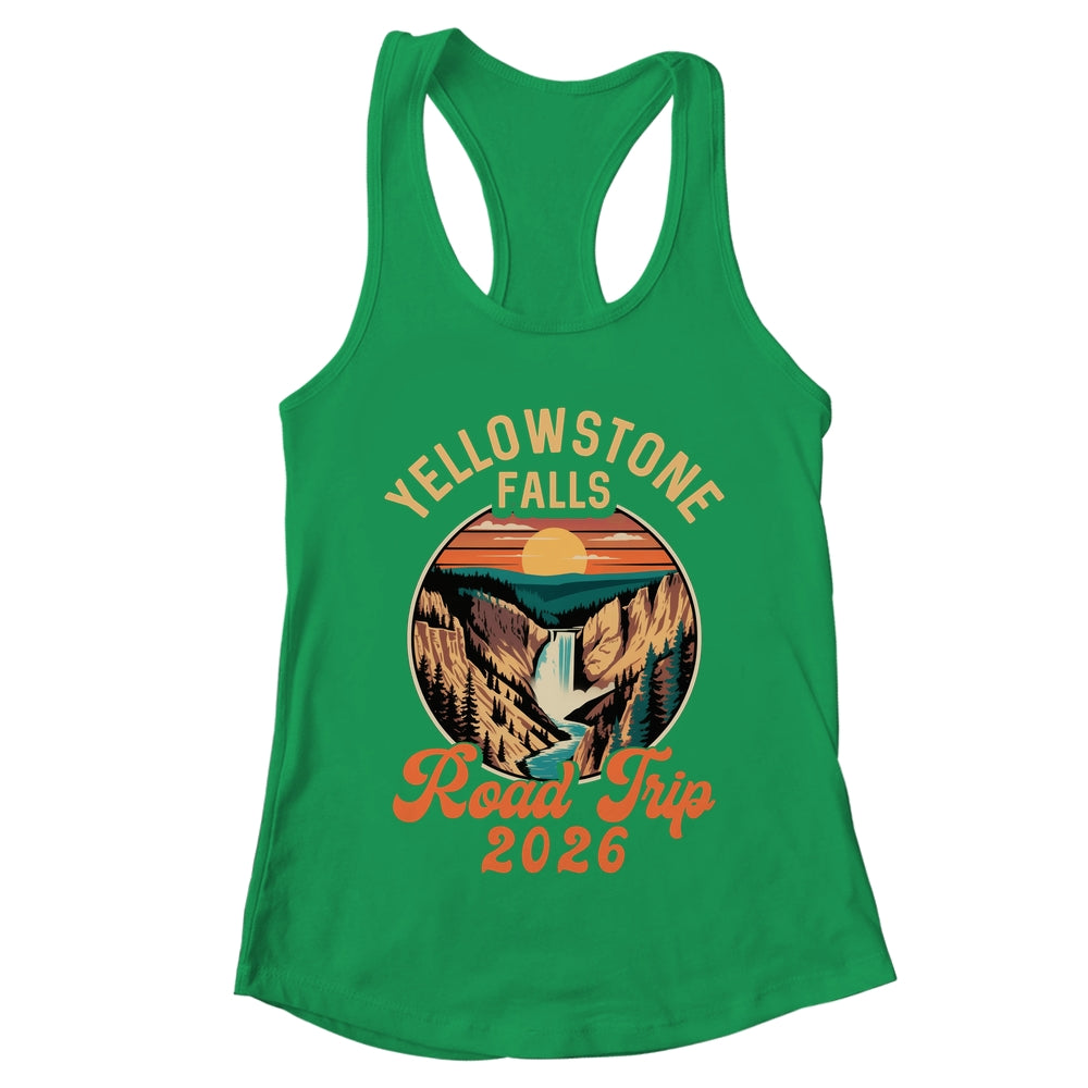 Yellowstone Falls Road Trip 2026 Summer Vacation Family Shirt & Tank Top | teecentury