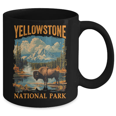 Yellowstone National Park Vintage Hiking Camping Mug | teecentury