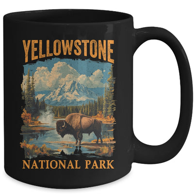Yellowstone National Park Vintage Hiking Camping Mug | teecentury