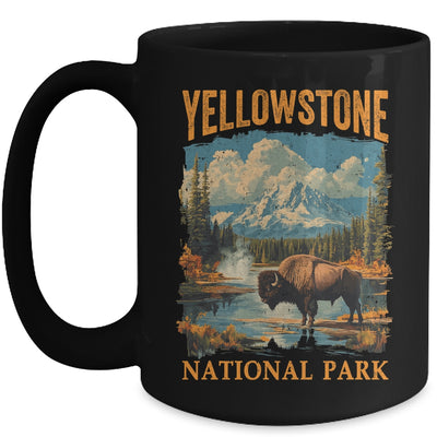 Yellowstone National Park Vintage Hiking Camping Mug | teecentury