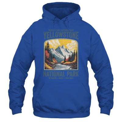 Yellowstone National Park Vintage Hiking Camping Nature Shirt & Tank Top | teecentury