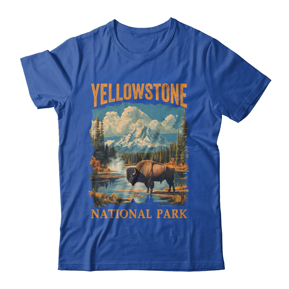 Yellowstone National Park Vintage Hiking Camping Shirt & Hoodie | teecentury