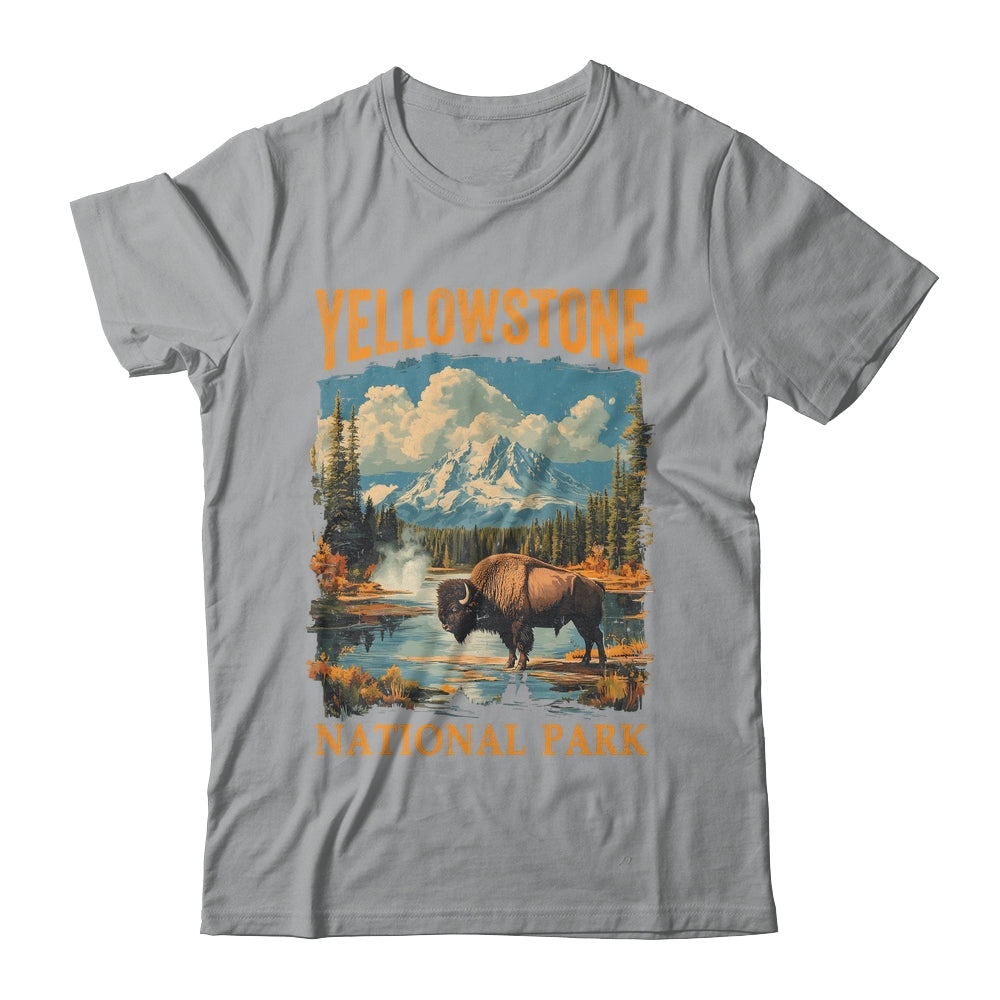 Yellowstone National Park Vintage Hiking Camping Shirt & Hoodie | teecentury
