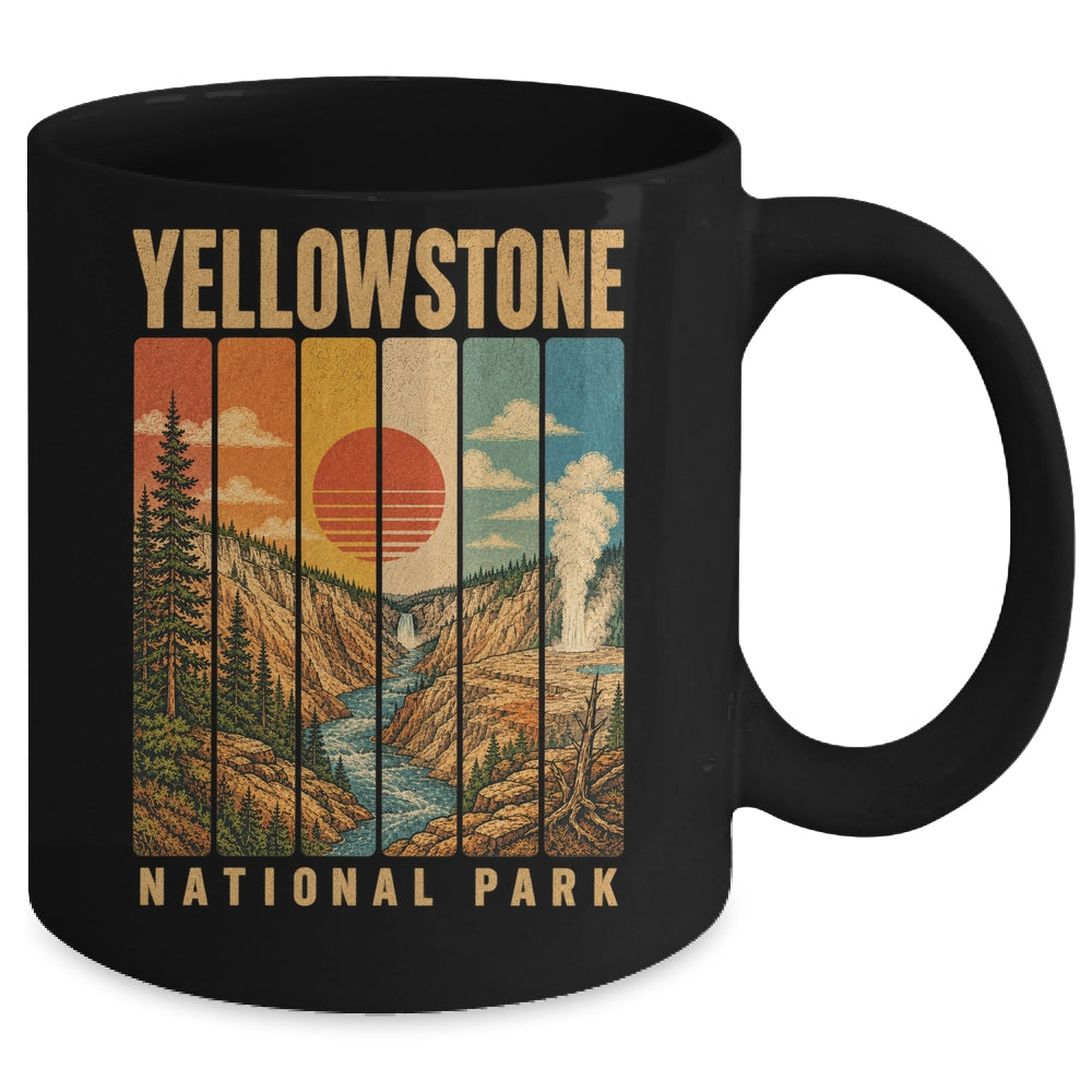 Yellowstone National Park Wyoming Usa Outdoor Vintage Hiking Mug | teecentury