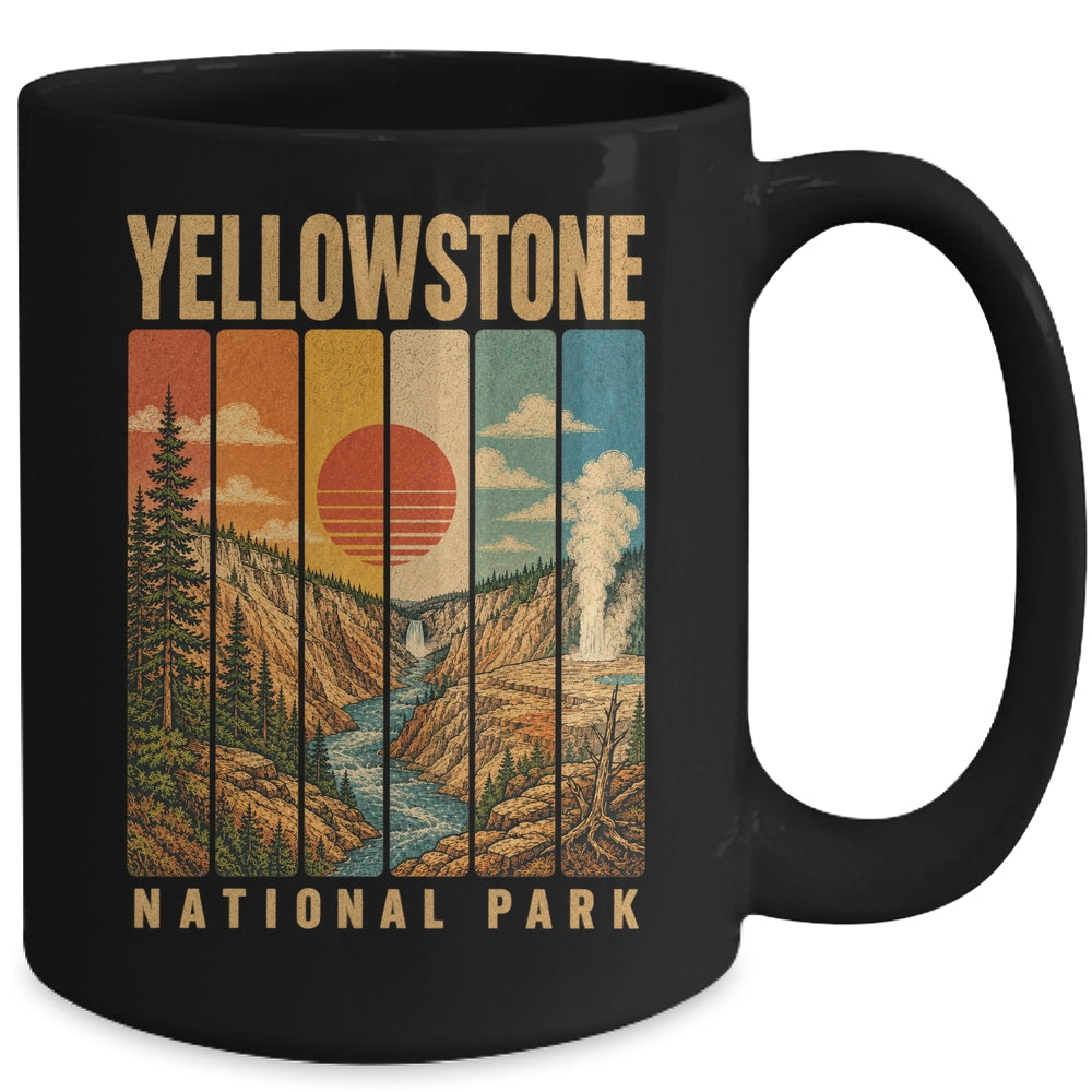 Yellowstone National Park Wyoming Usa Outdoor Vintage Hiking Mug | teecentury