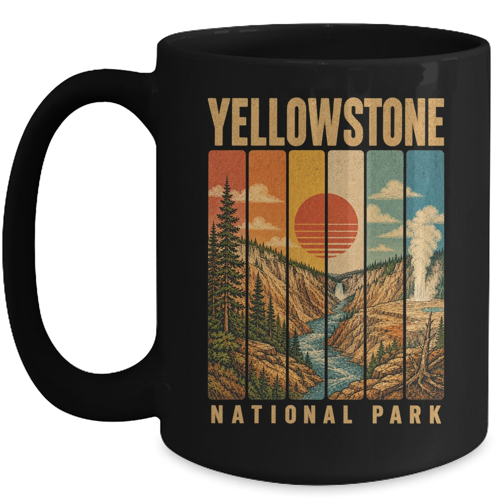 Yellowstone National Park Wyoming Usa Outdoor Vintage Hiking Mug | teecentury