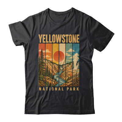 Yellowstone National Park Wyoming Usa Outdoor Vintage Hiking Shirt & Tank Top | teecentury