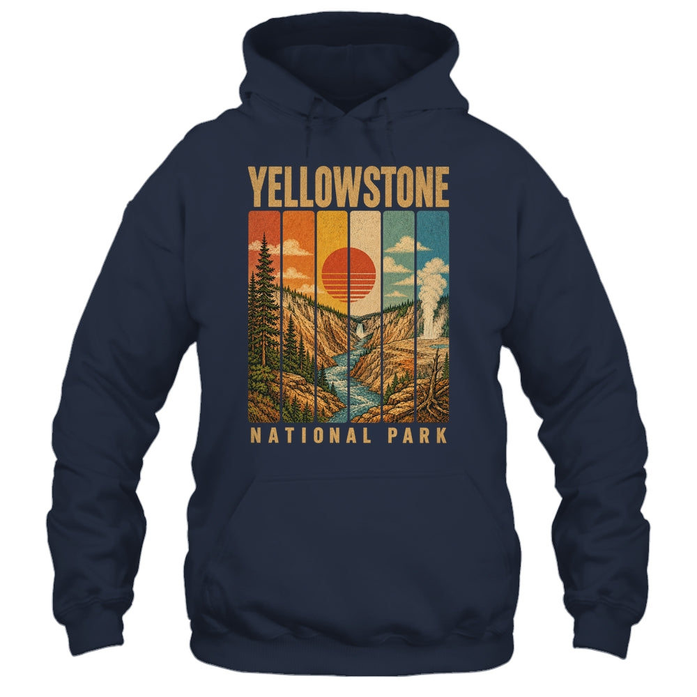 Yellowstone National Park Wyoming Usa Outdoor Vintage Hiking Shirt & Tank Top | teecentury
