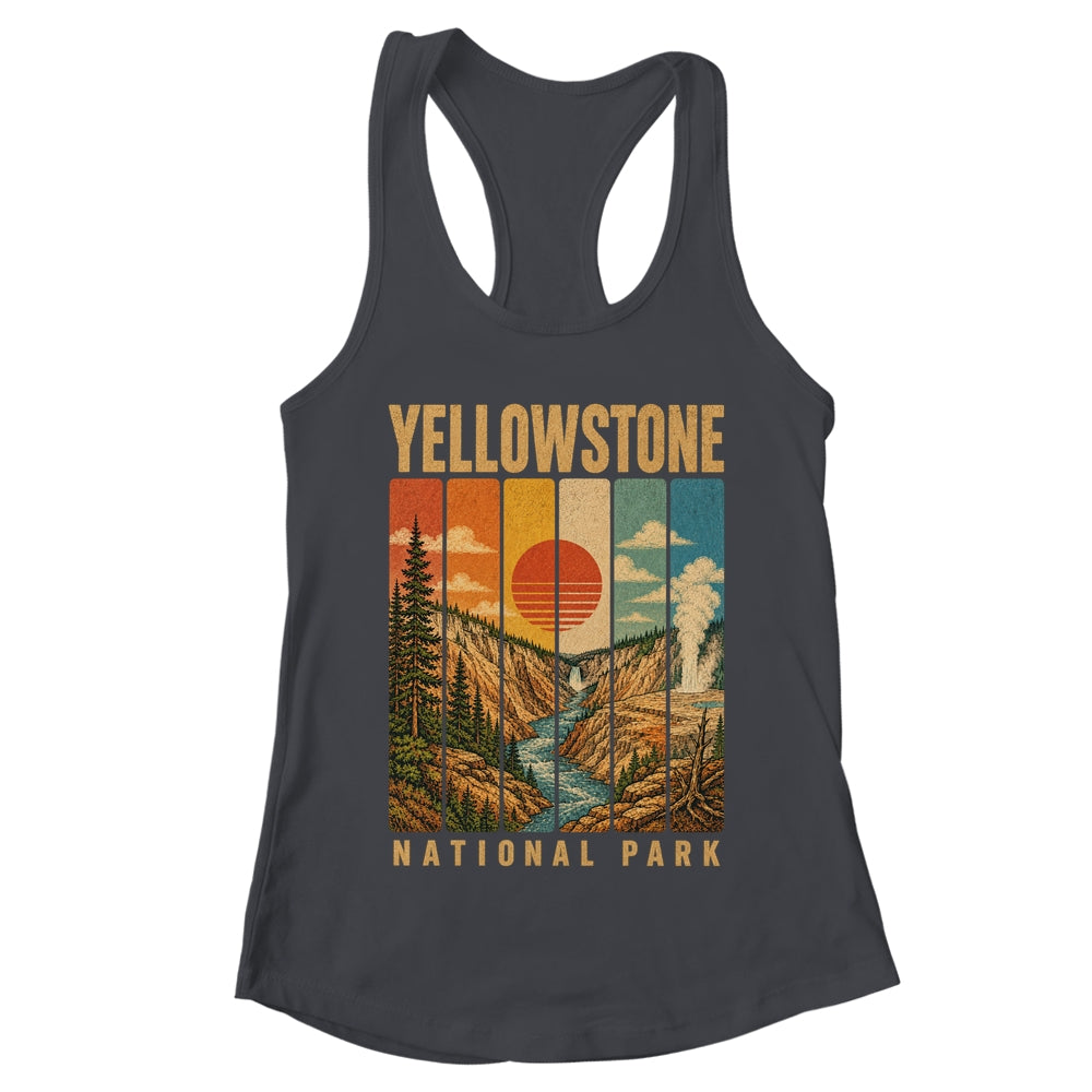 Yellowstone National Park Wyoming Usa Outdoor Vintage Hiking Shirt & Tank Top | teecentury
