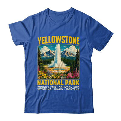 Yellowstone Road Trip 2026 National Park Retro Travel Art Shirt & Tank Top | teecentury