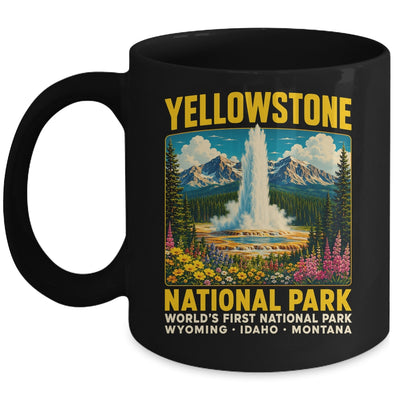 Yellowstone Road Trip 2026 National Park Retro Travel Art Mug | teecentury
