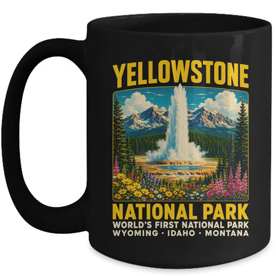 Yellowstone Road Trip 2026 National Park Retro Travel Art Mug | teecentury