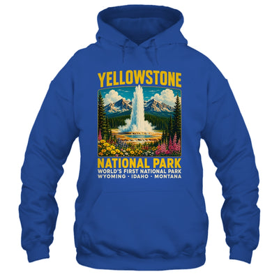 Yellowstone Road Trip 2026 National Park Retro Travel Art Shirt & Tank Top | teecentury