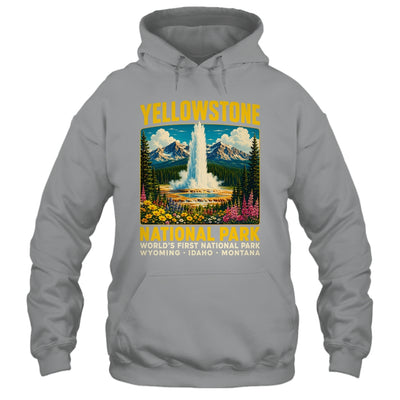 Yellowstone Road Trip 2026 National Park Retro Travel Art Shirt & Tank Top | teecentury