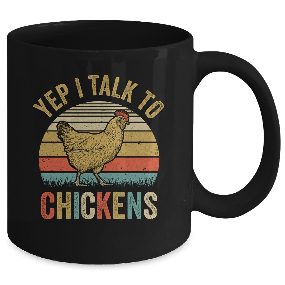 Yep I Talk To Chickens For Men Women Funny Poultry Farmer Mug | teecentury